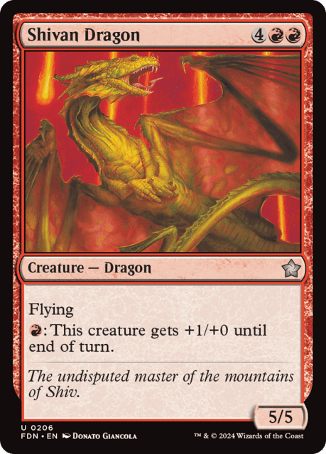 Shivan Dragon (206) — Foundations