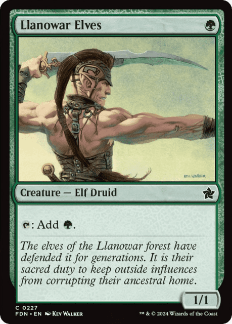 Llanowar Elves (227) — Foundations