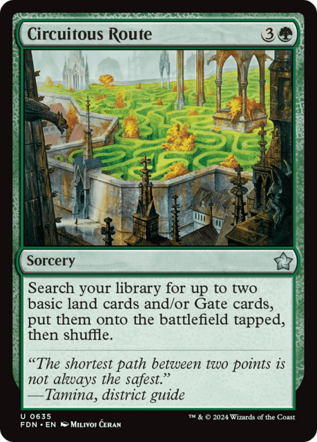 Circuitous Route (635) — Foundations