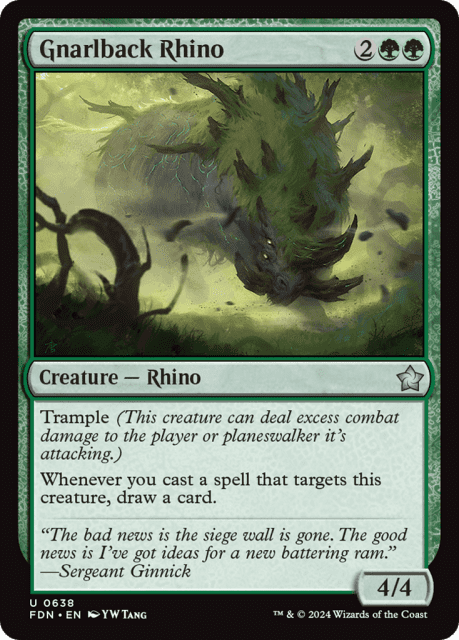 Gnarlback Rhino (638) — Foundations