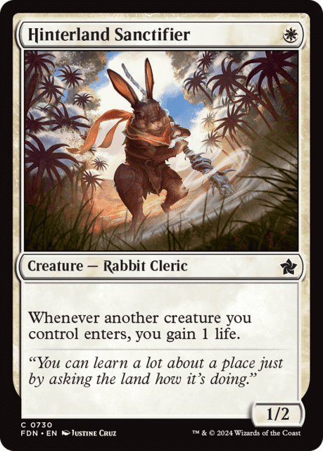 Hinterland Sanctifier (730) — Foundations