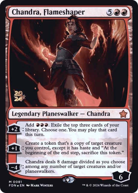 Chandra, Flameshaper (81) — Foundations Promos