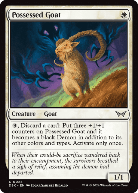 Possessed Goat (25) — Duskmourn: House of Horror