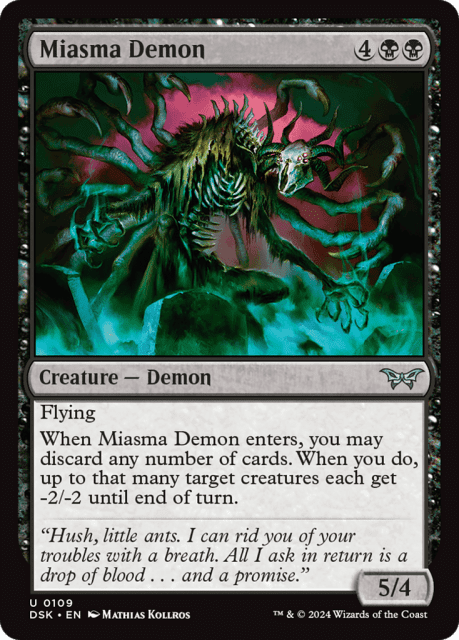 Miasma Demon (109) — Duskmourn: House of Horror