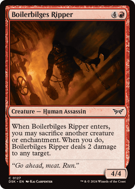 Boilerbilges Ripper (127) — Duskmourn: House of Horror