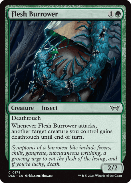 Flesh Burrower (178) — Duskmourn: House of Horror