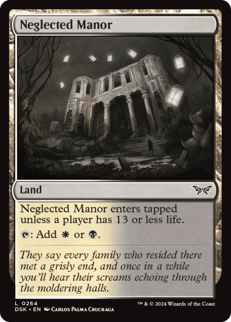 Neglected Manor (264) — Duskmourn: House of Horror