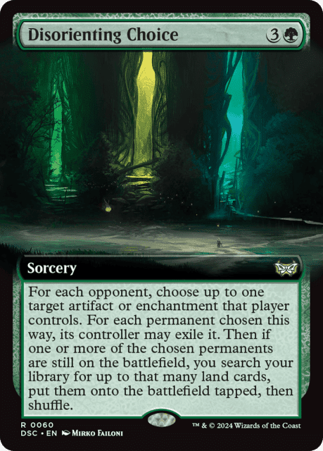 Disorienting Choice (60) — Duskmourn: House of Horror Commander