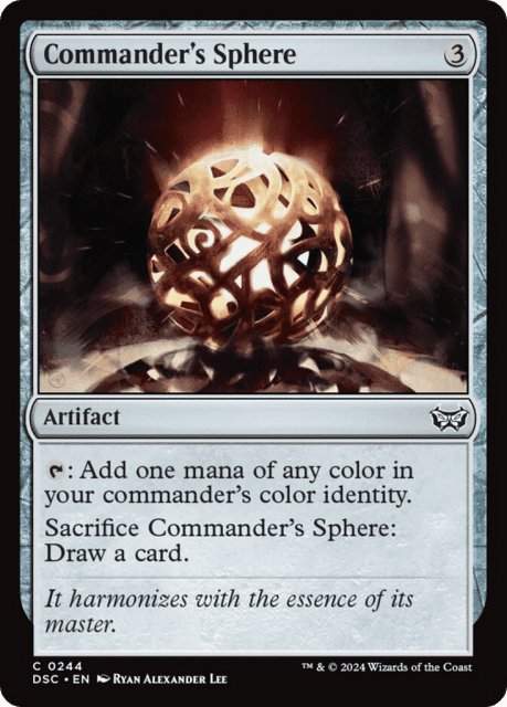 Commander's Sphere (244) — Duskmourn: House of Horror Commander