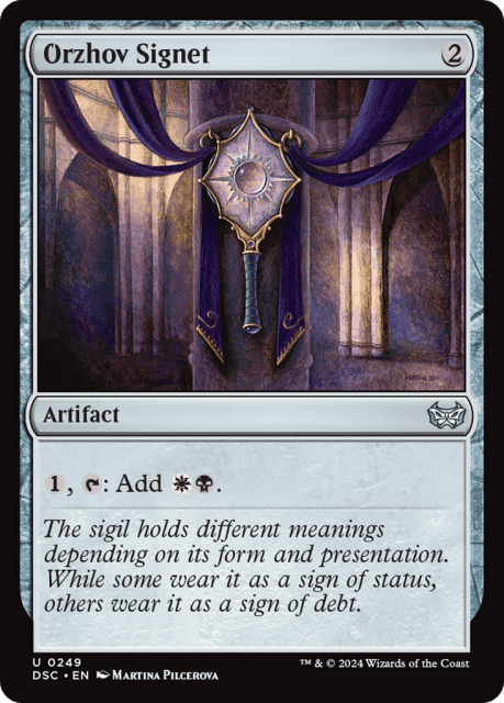 Orzhov Signet (249) — Duskmourn: House of Horror Commander