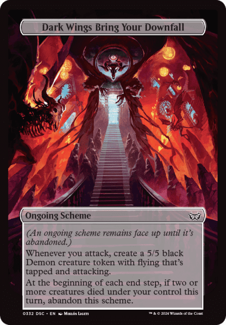 Dark Wings Bring Your Downfall (332) — Duskmourn: House of Horror Commander