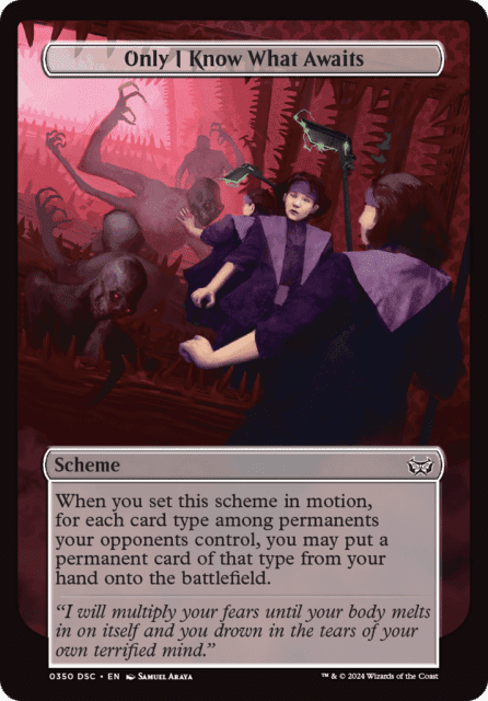 Only I Know What Awaits (350) — Duskmourn: House of Horror Commander