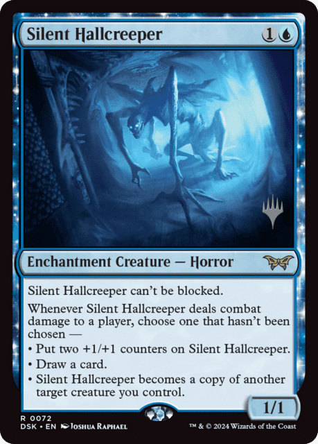 Silent Hallcreeper (72) — Duskmourn: House of Horror Promos