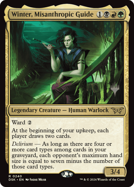 Winter, Misanthropic Guide (240) — Duskmourn: House of Horror Promos