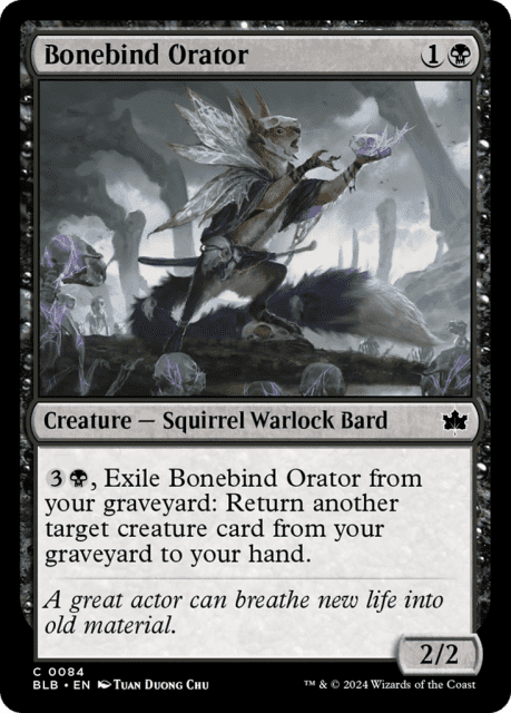Bonebind Orator (84) — Bloomburrow