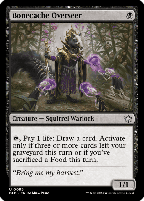 Bonecache Overseer (85) — Bloomburrow