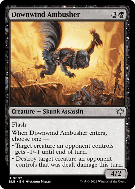 Downwind Ambusher (92) — Bloomburrow