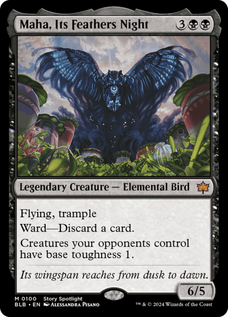 Maha, Its Feathers Night (100) — Bloomburrow