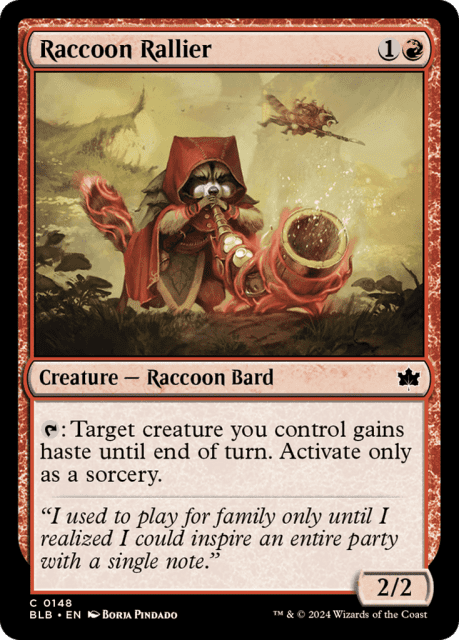 Raccoon Rallier (148) — Bloomburrow