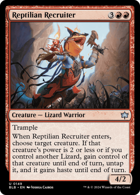 Reptilian Recruiter (149) — Bloomburrow