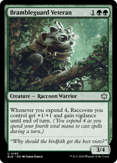Brambleguard Veteran (165) — Bloomburrow