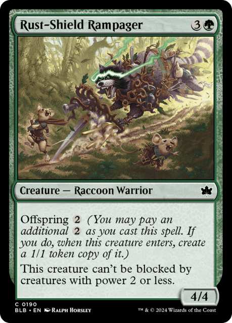 Rust-Shield Rampager (190) — Bloomburrow