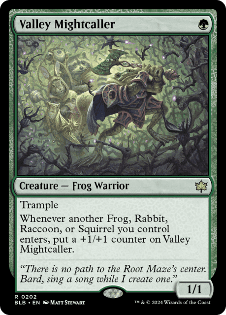 Valley Mightcaller (202) — Bloomburrow