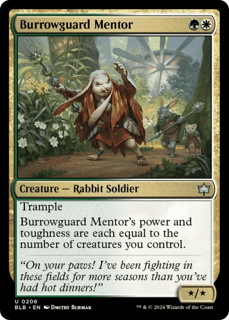 Burrowguard Mentor (206) — Bloomburrow