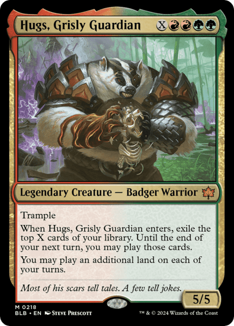 Hugs, Grisly Guardian (218) — Bloomburrow
