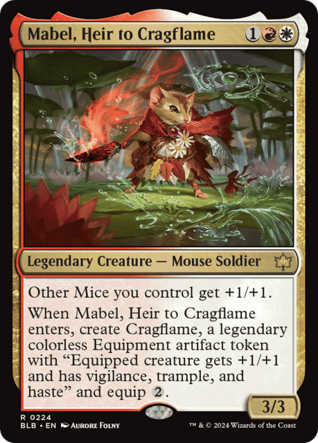 Mabel, Heir to Cragflame (224) — Bloomburrow