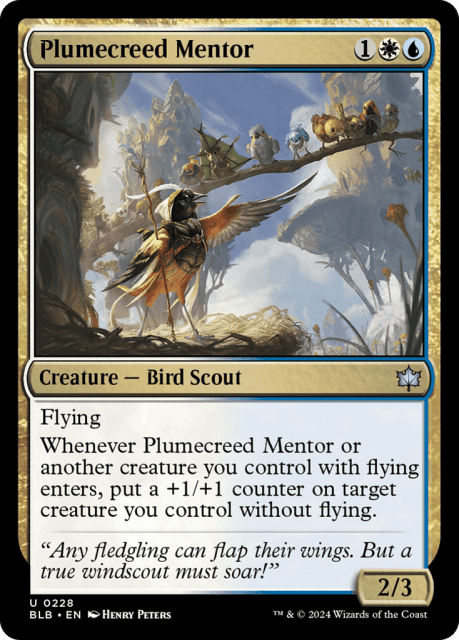 Plumecreed Mentor (228) — Bloomburrow