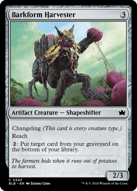 Barkform Harvester (243) — Bloomburrow