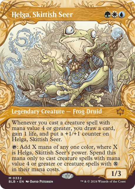 Helga, Skittish Seer (332) — Bloomburrow