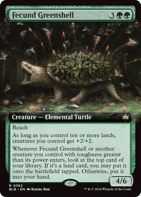 Fecund Greenshell (362) — Bloomburrow