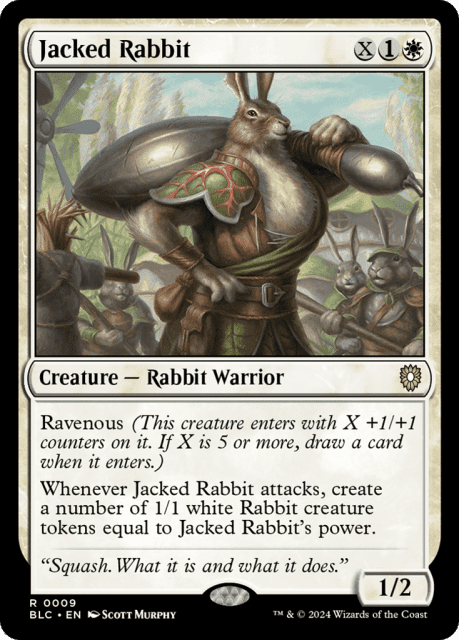 Jacked Rabbit (9) — Bloomburrow Commander