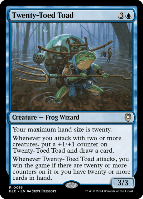 Twenty-Toed Toad (16) — Bloomburrow Commander