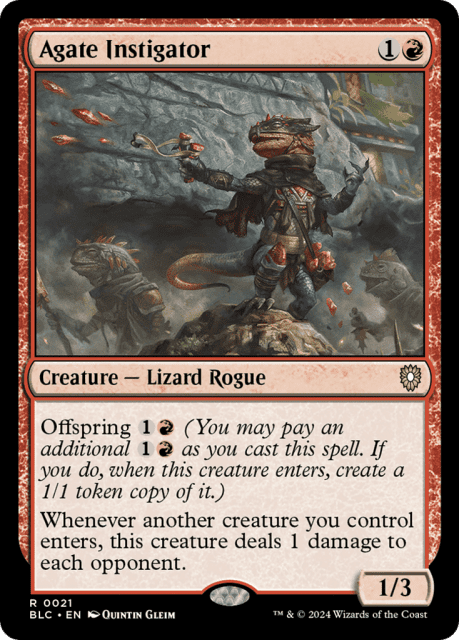 Agate Instigator (21) — Bloomburrow Commander