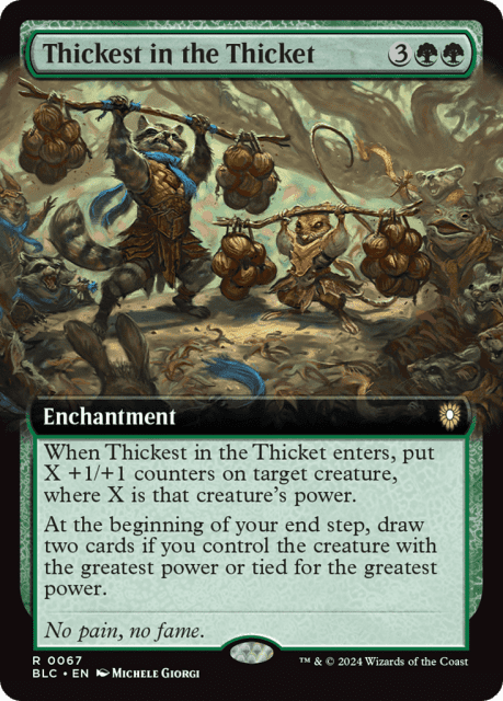 Thickest in the Thicket (67) — Bloomburrow Commander