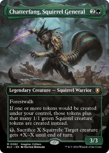 Chatterfang, Squirrel General (82) — Bloomburrow Commander