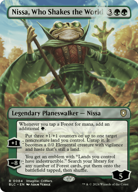 Nissa, Who Shakes the World (84) — Bloomburrow Commander