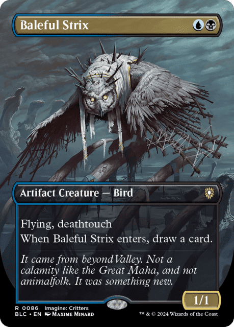 Baleful Strix (86) — Bloomburrow Commander