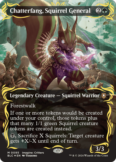 Chatterfang, Squirrel General (95) — Bloomburrow Commander