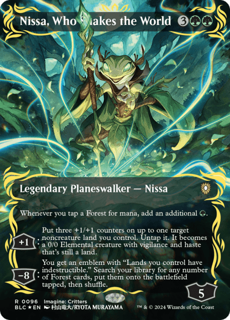 Nissa, Who Shakes the World (96) — Bloomburrow Commander