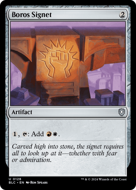 Boros Signet (128) — Bloomburrow Commander