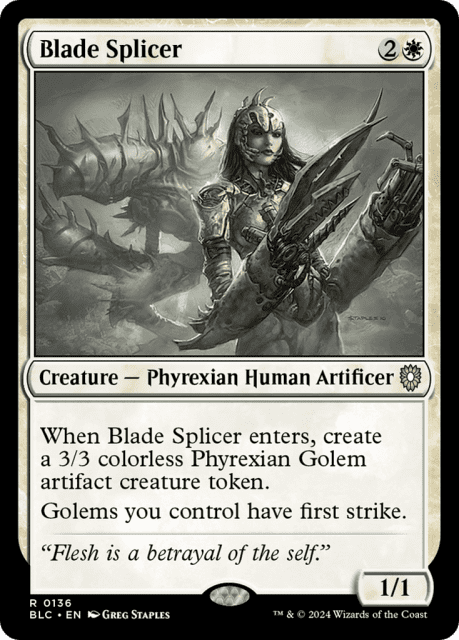 Blade Splicer (136) — Bloomburrow Commander
