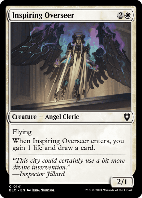 Inspiring Overseer (141) — Bloomburrow Commander