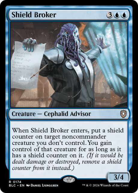Shield Broker (174) — Bloomburrow Commander