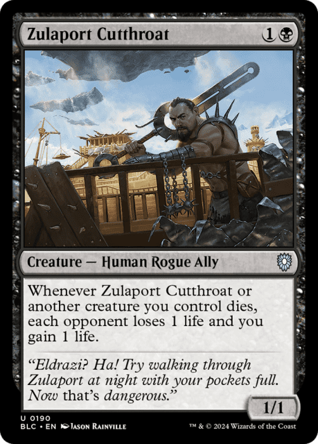 Zulaport Cutthroat (190) — Bloomburrow Commander