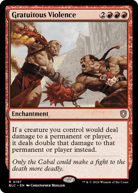 Gratuitous Violence (197) — Bloomburrow Commander