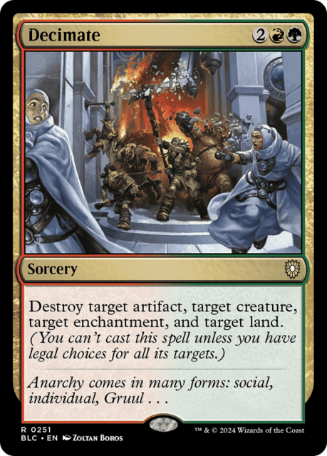 Decimate (251) — Bloomburrow Commander